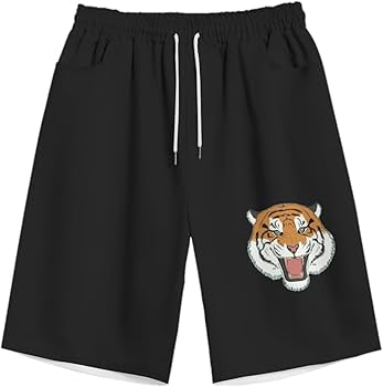 Amazon.co.jp: 虎柄 トラ柄 ハーフパンツ メンズ 半ズボン 大きい